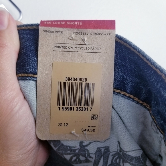 Levi's Men's 469 Loose Jean Shorts NWT - Picture 4 of 10